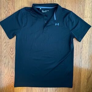 Under Armour Boy’s Black Polo Shirt